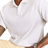 Gianni - polo casual lato z guzikami