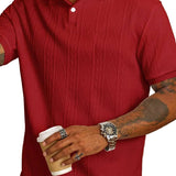Gianni - polo casual lato z guzikami