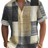 Elegancka Koszula Patchwork
