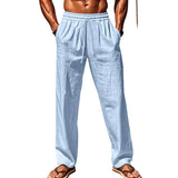 Hawajskie Lnianie Spodnie