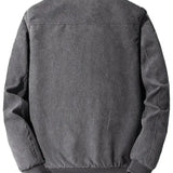 Elegancka Kurtka Sztruksowa z Fleece