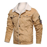 Elegancka Ciepła Kurtka Skórzana z Fleece