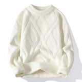 Sweter w splot kablowy